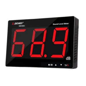 18 Inch Wall Hanging Sound Level Monitor Digital Display 30.0~130.0dB Sound Level Meter