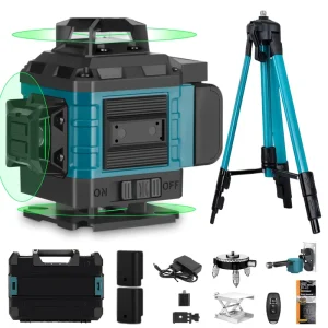 180 360 16 Lines Industrial Grade High Brightness Green 4D Construction Laser Level with Lithium Battery and Self leveling