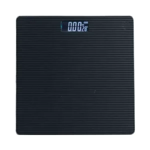 180kg LCD Electronic Bathroom Body Weight Scale with Leather Anti-Slip Mat