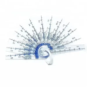 18pcs Set Measuring Range 0.05 to 1.5mm High Precision Scale Thickness Gauge Plastic Feeler Gauge