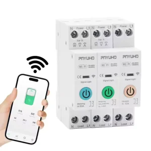 1P Graffiti APP WiFi Smart Energy Consumption Kilowatt-Hour Meter Circuit Breaker Timer Relay Switch Leakage Voltage Protection