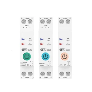1P TUYA Smart Life Compatible Smart Switch 63A Energy Meter 110V 220V KWh Metering Monitoring Circuit Breaker Timer Relay Single