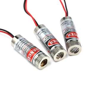 1pcs Dot Line Cross Laser 650nm 5mw Focusable Focus Adjustable Lens Laser Red Dot Diode Module 3 5V with Driver Plastic Lens