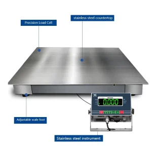2 Ton Digital LCD LED Floor Scale OEM ODM Customizable Weighing Scales Accurate Weight Measurement