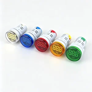 20 70HZ Meter Power Frequency Signal Indicator Lamp Panel Indicator Light Pilot Lamp Digital Indicator Light AD16 22DHZ