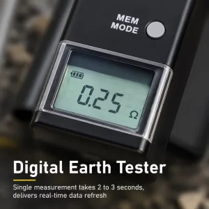 2000A+ B+ C+ Precision Digital Clamp Earth Resistance Tester Portable Lightning Protection Audit Grounding Resistance Meter