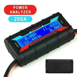 200A LCD Digital High Precision Amp Watt Meter RC Battery Solar Power Analyser Power Precision Tester