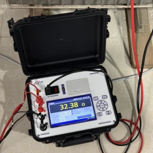 20A 10A 5A 1A 200mA 100mA ≤10mA Transformer DC Winding Resistance Tester 6-Gear Current 0.1μΩ Resolution LCD Data Storage