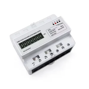 220 380V Rail Mounted Three Phase Energy Meter LCD Display WiFi Communication Frequency Meter Model DTS Accuracy Class 1 100A