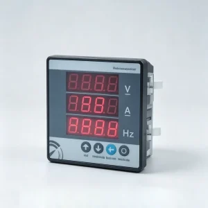 220V Meter True RMS ABS Frame CH 72 LCD Display for 220V 380V Panel Meter Digital Voltage Frequency Meter