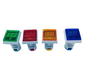 22mm AD16 22DSV Square Digital Voltmeter AC 60 500V Mini Voltage Meter LED Digital Display Voltmeter Indicator