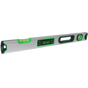 24 Inch 60cm Professional Digital Magnetic Level Measuring Instrument High Accuracy Electronic Aluminium Spirit Level 2 Bubbles