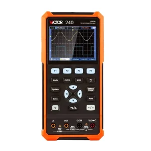 240 Handheld Oscilloscope and Multimeter 2 in 1 Function 40MHz Dual Channel 4 1/2 Display 250M Sa/s