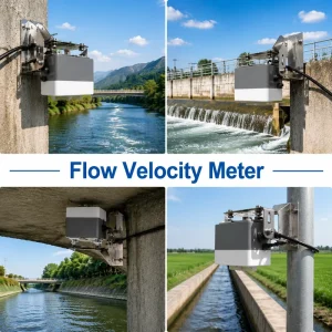 24GHz Radar Current Meter Non-Contact Water Flow Velocity Sensor IP68 RS485 Modbus for Open Channel River Sewage
