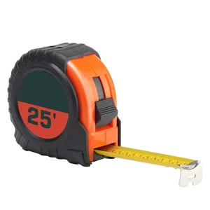 25 Foot Measuring Tape Easy to Read Both Side Dual Ruler Retractable Heavy Duty Magnetic Hook Metric Inc