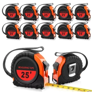 25 ft Retractable Steel Tape Measure Easy Read