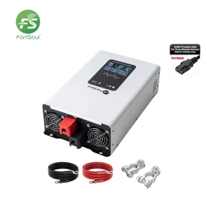 2700W 6000W Display LED Power Inverter DC 12V 24V AC 110V 220V Pure Sine Wave Automotive Home Use High Efficiency