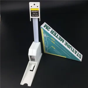 2M Height Stature Meter Measuring Tape Ruler Gauge Retractable Wall Mount Space Saving for Adult Kids Rolling Scale Ruler