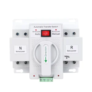 2P 63A Dual Power Automatic Transfer Switch ATS for Generator Photovoltaics & Mains Power Backup