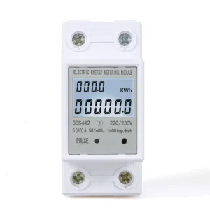 2P Single Phase 220v Electric Energy Meter Reset to Zero Display Power Voltage Current and Electricity Quantity