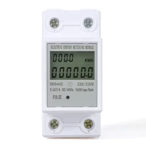 2P Single Phase 220v Electric Energy Meter Reset to Zero Display Power Voltage Current and Electricity Quantity