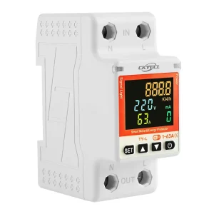 2P Single Phase Digital Display Wi Fi Smart Meter TY L LED 1 63A CE Digital Voltage Current Power Leakage Temperature protection