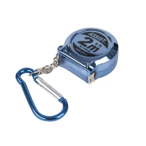 2m/6ft Retractable Tape Measure Mini Keychain Metric Measuring Tape