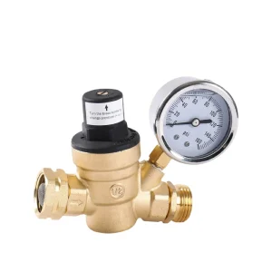 3 4INCH Reducing Valve Water Pressure Regulator Valve Brass with Gauge