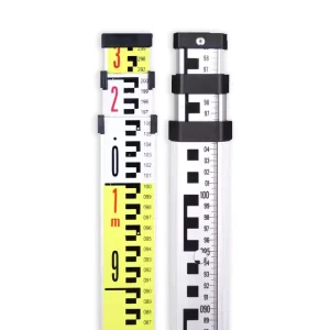 3-Meter Extra Thick Telescopic Measuring Ruler National Standard Flagship Model Leveling Staff for Construction DIY Projects