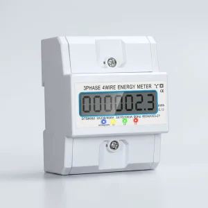 3 Phase Class 1.0 Energy Meter Data Logger Low Power Consumption Anti Tamper Sealed Terminal DIN Rail Mount LCD Display 10A