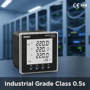 3 Phase Power Analyzer Class 0.5S Smart Energy Meter Panel Mount Modbus RS485 Digital kWh Meter CE for Industrial BMS EMS
