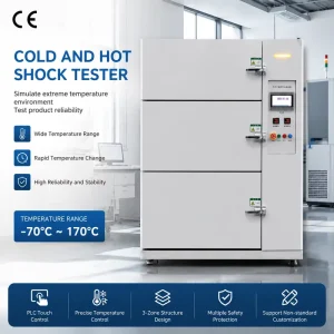3 Zone Temperature Alternating Shock Chamber Thermal Shock Environmental Testing Equipment for Component Reliability Test