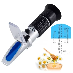 3 in 1 Handheld Auto Refractometer for Be’ Brix Water (38 43 Be’ 58 92% Brix 12 27% Water)