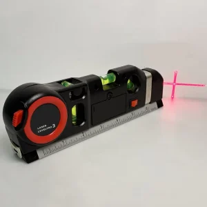 3 in 1 Laser Measuring Tape Level Digital Distance Meter Rangefinder Horizontal Vertical Ruler Bubble Scale Instrument