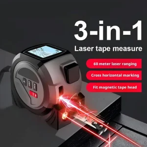 3 in 1 Laser Tape Measure Laser Distance AutoLock Tape Crosshairs Laser Tape Measure Sensor Module