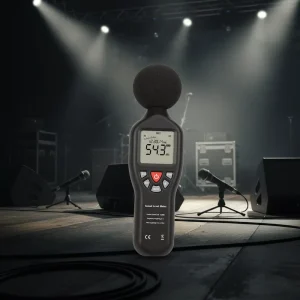30-130dB 1.5% Accuracy Intelligent Digital Sound Level Meter A/C Frequency Weighting Bar Graph Display Handheld Noise Tester