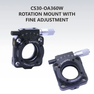 30 mm Cage System Micrometer Driven 360° Rotation Mount for 1” or 25mm Optics