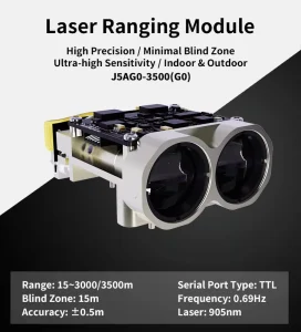 3000/3500 m Laser Rangefinder Module for Anti-drone Equipment