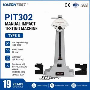 300J Charpy Impact Tester Metal Impact Testing Machine ASTM E23 ISO 148