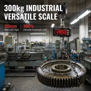 300kg Industrial Crane Scale with Alloy Steel Load Cell and 25mm LED Display OEM 1 Year Warranty for Factory QC