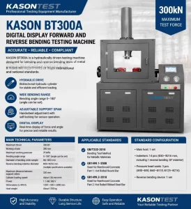 300kn Digital Display Forward and Reserve Steel Bending Testing Machine