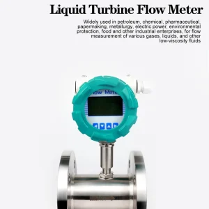 304 Stainless Steel Explosion Proof IP65 Turbine Flow Meter LCD Digital Display Battery Powered Industrial Water Oil Gas