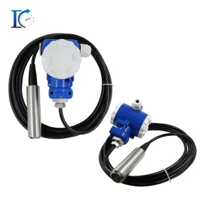 304 Stainless Steel Submersible Level Transmitter IP68 24VDC 0~200m Range 4-20mA Output Immersion Type