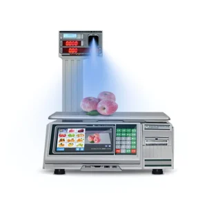 30KG AI Checkout Scale with Barcode Label Recognition POS Systems Auto Weighing for Supermarket Grocery Seafood Snack Store