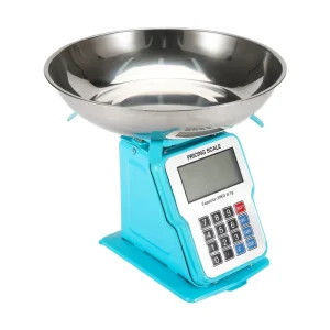 30kg 1g Digital Kitchen and Parcel Weighing Scale Stainless Steel Pricing Scale with Plug Featuring Plastic or Iron Tray