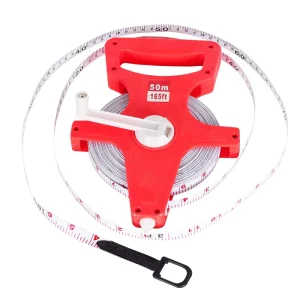 30m 50M 100m Durable Red Tape Measure Accurate Industrial Construction Tool Metric Measurement System
