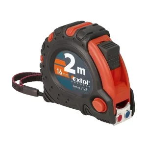 3122 EXTOL 2m Tape Width 16mm Measure Class II Accuracy Rubber Packing Measuring Tools