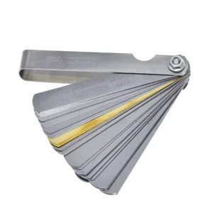 32 Blades Metric Thickness Gage Set Tappet Valve Feeler Gauge Gauges METRIC With Brass Measuring Range 0.04mm – 0.88mm
