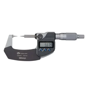 342 251 30 CPM15 25MX 342 261 30 CPM30 25MX Pointed Spindle and Anvil Digital Outside Micrometer
