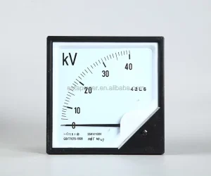 35KV 100V Pointer Type Ac Voltmeter 120*120 Ac Voltage Indicator 35KV Voltage Meter